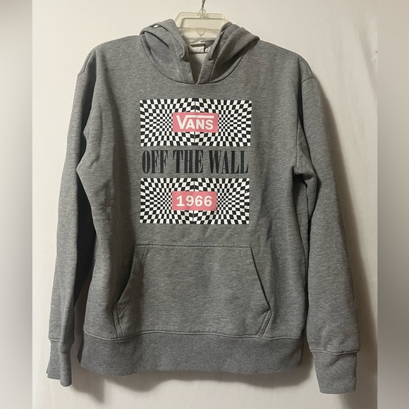 Vans Tops - Vans Off the Wall 1966 Gray Hooded Sweatshirt Size Small